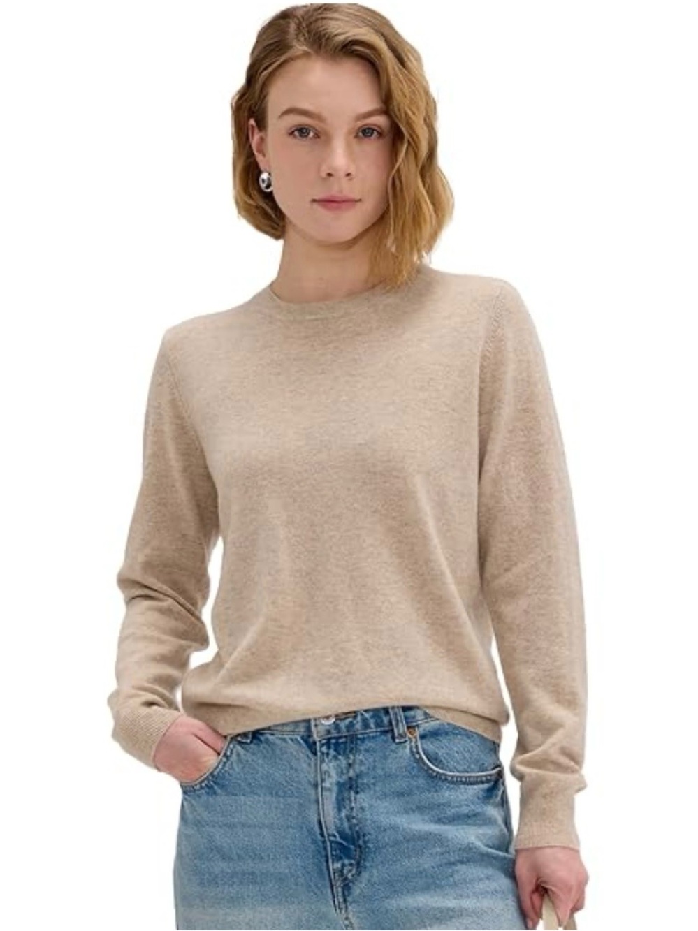 MINNIE ROSE Cashmere Crewneck Sweater